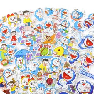 สติกเกอร์ ลายการ์ตูน 3D  Doraemon DIY รางวัลเพื่อการศึกษา 1 แผ่น 5 แผ่น