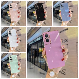 เคส OPPO A15 A15S A5S A7 A12 A3S A5 A53 2020 A33 A91 Reno 3 A92 A52 A9 2020 A5 2020 ตรงขอบ Electroplated Soft เคสโทรศัพท์