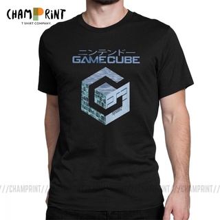 เสื้อยืดครอปเสื้อยืดแขนสั้น ผ้าฝ้าย พิมพ์ลาย Vaporwave Gamecube Vapor Wave Memes สําหรับผู้ชายS-5XL