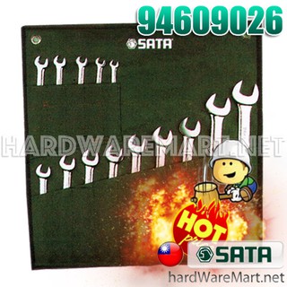 SATA  ประแจแหวนข้างปากตายชุด 14ตัว มิล รุ่น 94609026