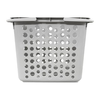 ตะกร้าผ้า รุ่น Twin B 5011 ขนาด 42 x 52 x 32.5 ซม. สีเทา  Basket Basket Twin B 5011 Size 42 x 52 x 32.5 CM. Gray