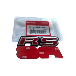 โปรโมชั่น : โลโก้ RS ติดท้ายรถ honda จำนวน 1 ชิ้น