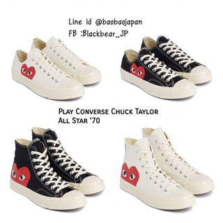 play comme des garcon x converse รองเท้าผ้าใบลําลอง