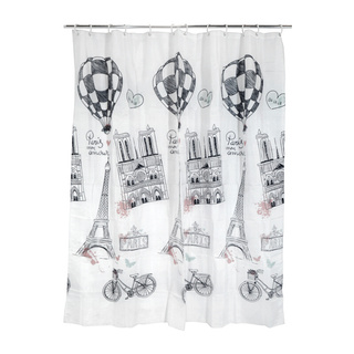 ว๊าว🍟 ผ้าม่านห้องน้ำ POLY WSP รุ่น SCP-23/P2332 ขนาด 180 x 180 ซม. Shower Curtains &amp; Accessories