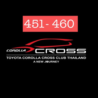 Toyota Corolla Cross Club Thailand - Official Member Sticker no.451-460