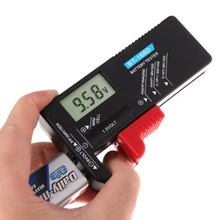 Kiprun เครื่องทดสอบแบตเตอรี่ดิจิทัล LCD สําหรับแบตเตอรี่ 9V 1.5V AA AAA Cell C D BT168D