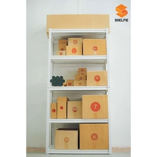 SHELFIE ชั้นวางของเหล็ก สีขาว Minimal style ส่งฟรี