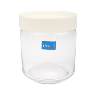 FREE HOME ขวดโหลแก้วฝาดึง OCEAN POP JAR 0.5 ลิตร สีขาว ขวดโหล โหลใส่เครื่องปรุง