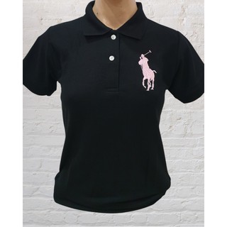 เสื้อโปโลคอปกผู้หญิงพื้น POLO ปักแขน No.3 เนื้อผ้าพรีเมี่ยม สีสวยมาก สีลูกกวาด Candy (สีเพิ่มเติม)