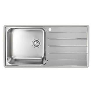 KITCHEN SINK BLANCO LEMIS XL6 S-IF 495.39.366 1B1D STAINLESS STEEL ซิงค์ฝัง1หลุม1ที่พัก BLANCO LEMIS XL6 S 495.39.366 สี