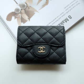 กระเป๋าตังค์ Chanel พรีเมี่ยมกิ๊ฟ แท้ เคาน์เตอร์ ต่างประเทศ สีดำ สวยหรู