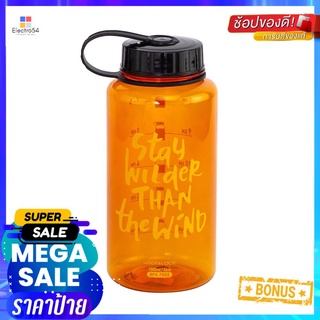 ขวดน้ำพลาสติก LOCKNLOCK HELPER 1 ลิตร สีส้มPLASTIC WATER BOTTLE LOCKNLOCK HELPER 1L ORANGE