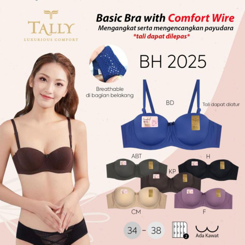 TALLY BRA BH 2025 I SIZE 34-38 I WIRED I THIN FOAM I CUP B
