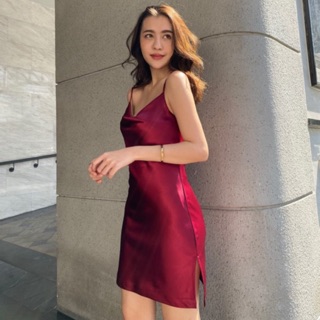 Kimber Red Satin Dress