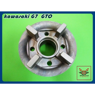 KAWASAKI G7 GTO REAR WHEEL HUB "SILVER" // ดุมล้อหลัง ดุมสเตอร์หลัง KAWASAKI G7 GTO สีบรอนซ์เงิน (4 รู) สินค้าคุณภาพดี