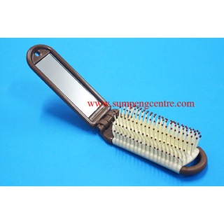 หวีแปรงพร้อมกระจก HB233CF (1 แพค - 12 ชิ้น) Hairbrush with mirror HB233CF (1 pack - 12 pieces)