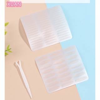 Self Adhesive Double Layer Paper 48 สติกเกอร์ ต่อ 1 แผ่น (24คู่) / 42 สติ๊กเกอร์ (21คู่) , 5 แผ่นต่อชิ้น / รวม 120 คู่, 210 สติ๊กเกอร์