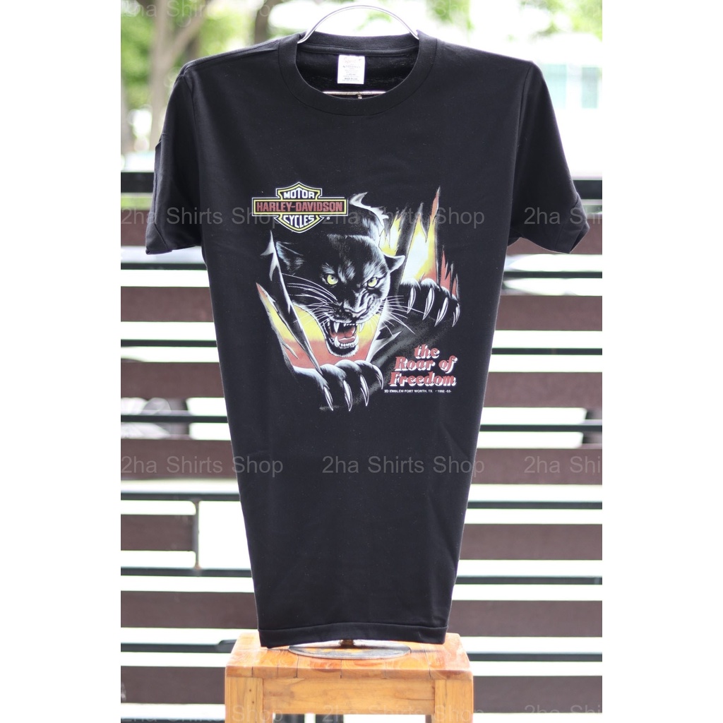 เสื้อยืดฮาเลย์ เสื้อวินเทจ 3D EMBLEM Label USA