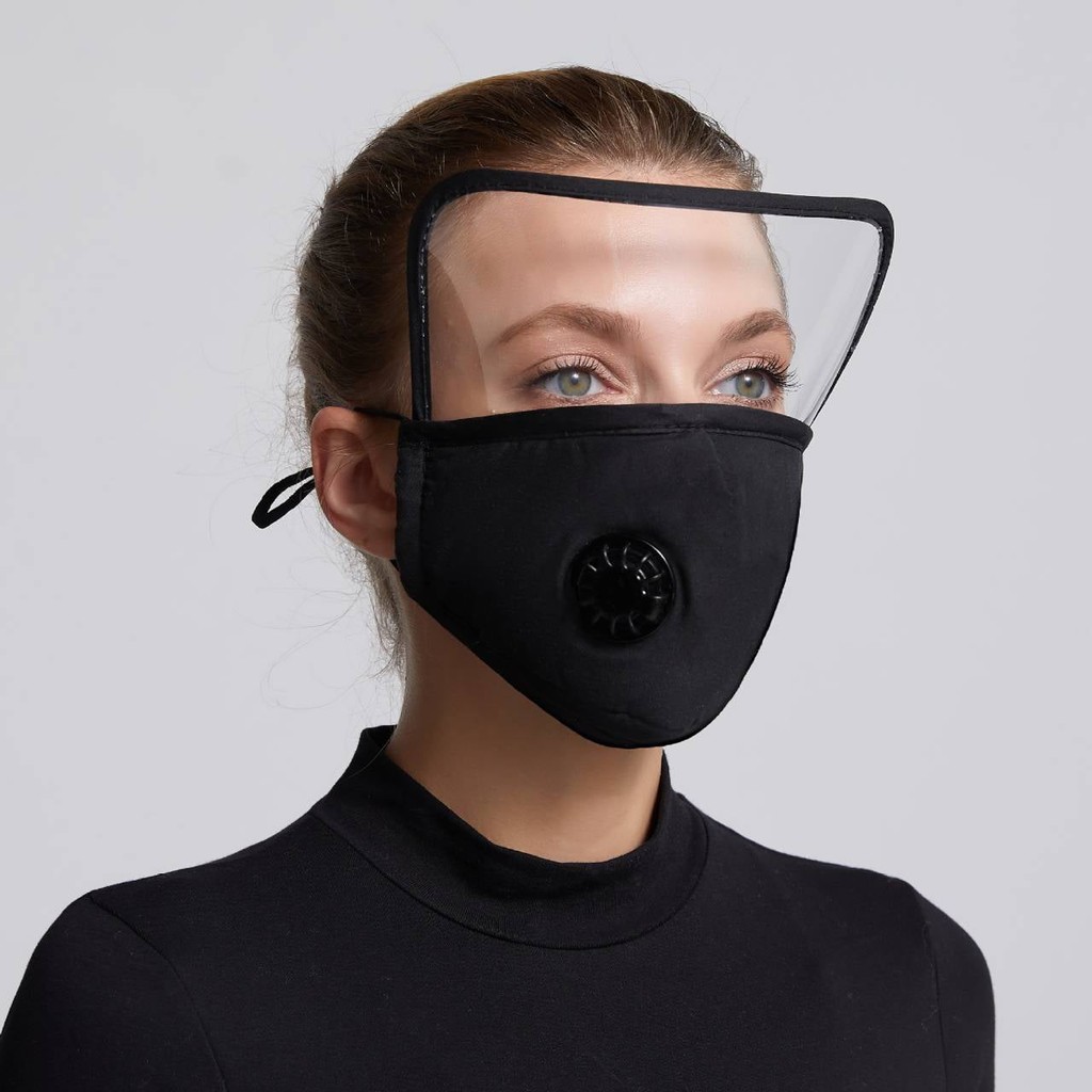 1แถม1 หน้ากากกันฝุ่น กันควัน กันน้ำมันกระเด็น มีพลาสติกป้องการดวงตา4 สีโทนพื้น พร้อมส่ง ส่งจากไทย - รูปที่ 2