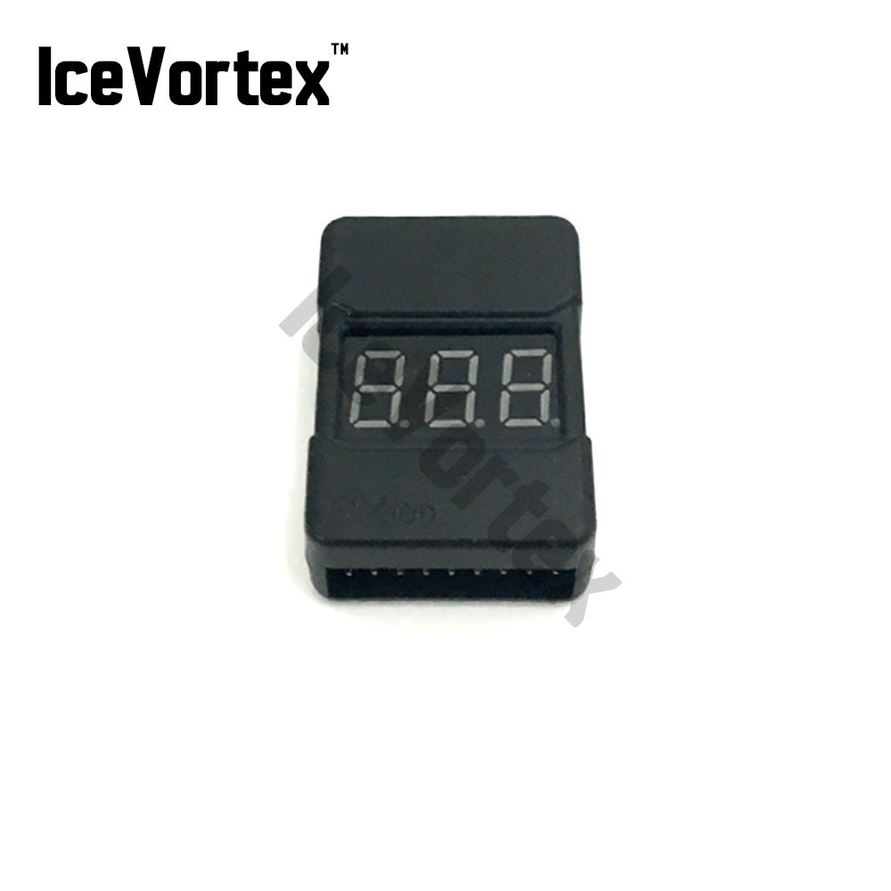 IceVortex 1PCS IceVortex RC รถแบตเตอรี่เครื่องตรวจสอบแรงดันไฟฟ้า BX100 1-8S Lipo แบตเตอรี่แรงดันไฟฟ้าต่ํา Buzzer Alarm แรงดันไฟฟ้าตัวบ่งชี้เครื่องทดสอบ