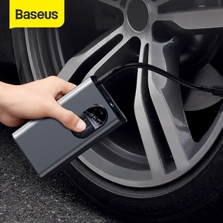 Baseus เครื่องปั๊มลมยางดิจิทัล แบบพกพา สําหรับรถยนต์ จักรยาน รถจักรยานยนต์