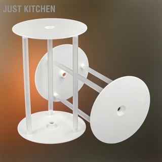 [คลังสินค้าใส] Just Kitchen ชั้นวางเค้กพลาสติก Pp สองชั้น อุปกรณ์เสริมเบเกอรี่ Diy