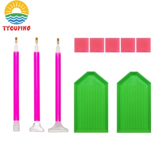 ชุดเครื่องมือปากกาดินน้ํามัน Mosaic 5D Diy แบบปักเพชรสําหรับตกแต่งบ้าน