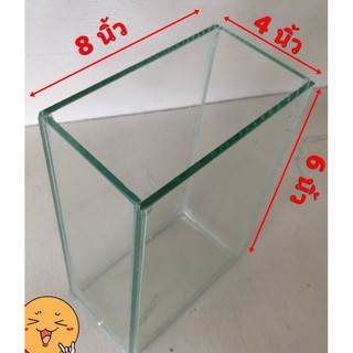 โหลปลากัด ปลาสวยงาม ขนาด 4 x 8 x 6 นิ้ว