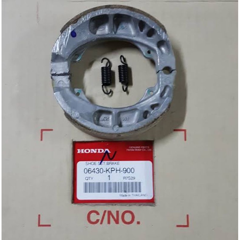 ผ้าเบรค หน้า-หลัง (ดั๊มเบรค)  เวฟ100,เวฟ125,ดรีม,WA110-i ของแท้เบิกศูนย์ H0640-GB0-901