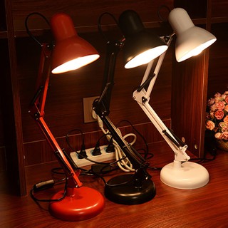 โคมไฟตั้งโต๊ะ โคมไฟอ่านหนังสือ ปรับระดับได้รอบทิศทาง รุ่น Table Reading lamp Adjustable E27 MAX 60w