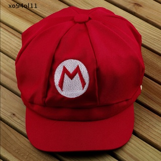 Xo94ol หมวกคอสเพลย์ Super Mario Bros Mario Luigi สีแดง สีเขียว 1 ชิ้น