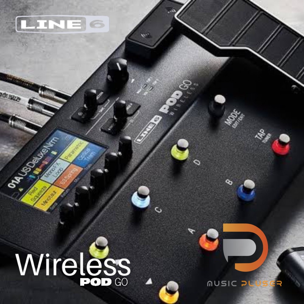 Line 6 Pod Go Wireless มัลติเอฟเฟคตระกูล Helix พร้อมเอฟเฟคในตัวมากถึง 275 แบบมาพร้อม Line 6 Relay G1
