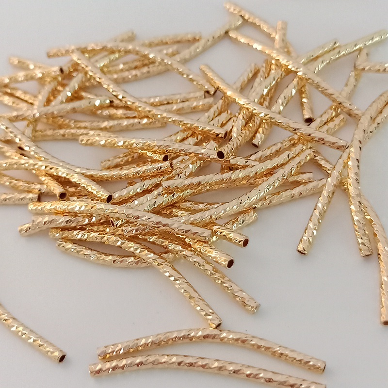 สร้อยข้อมือ ทองคํา 14K รูปดอกไม้ ข้อศอก แบบรูกลวง อุปกรณ์เสริม DIY