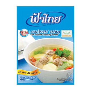 💥โปรสุดพิเศษ!!!💥 ฟ้าไทย ผงปรุงรส รสหมู 75 กรัม x 10 ซอง FaThai Pork Flavored Seasoning Powder 75 g x 10 bags