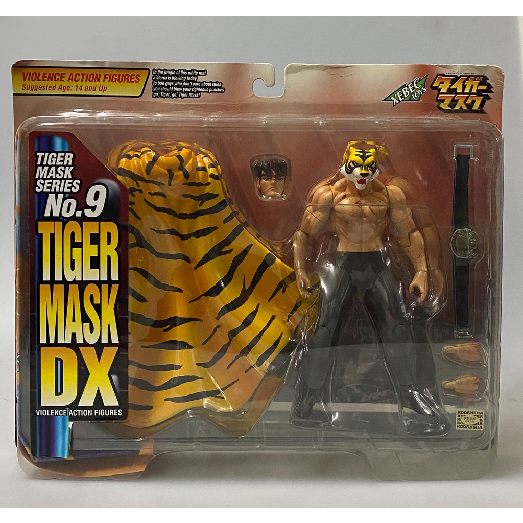 [พร้อมส่ง/ของใหม่] Kaiyodo Xebec Toys Tiger Mask DX เวอร์ชั่นมีรอยเลือด Blood Splash Ver.