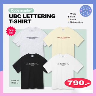 (พร้อมส่ง)  เสื้อยืดโอเวอร์ไซส์ Code:Graphy - UBC Lettering T-shirt