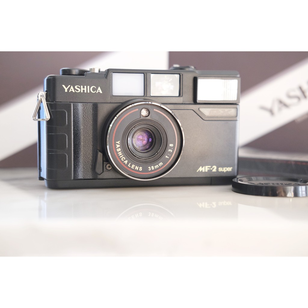 Appareil Photo Argentique Compact Yashica MF-2 Super - Objectif 38mm F/3.8 - 35mm - Occasion Fonctionnel