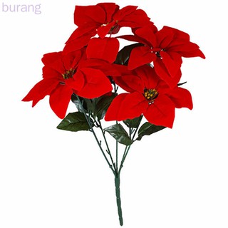 Poinsettia ดอกไม้ประดิษฐ์สําหรับตกแต่งบ้าน