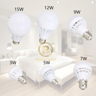 หลอดไฟประหยัดพลังงาน E27 3W 5W 7W 9W 12W 15W หลอดไฟกลม หลอด LED Bulb Light หลอดไฟในบ้าน หลอดไฟและอุปกรณ์