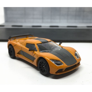 Majorette Akylone Concept - Gray Stripes - Orange Color /Wheels 5UB /scale 1/68 (3 inches) no Package