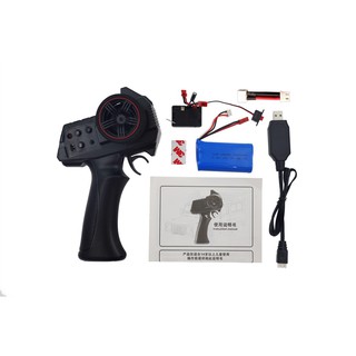 Jolsaawie AX-7S AX7S 2.4G 3CH Télécommande émetteur avec récepteur 2 en 1 ESC pour D12 MN D90 MN99S MN86 RC Voiture RC Bateau