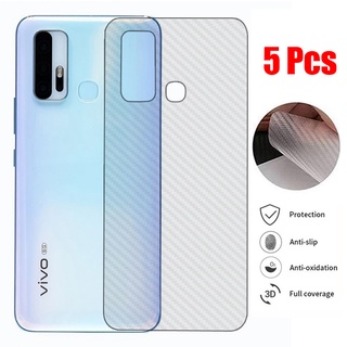 5 Pieces ฟิล์มกันรอย ติดด้านหลังมือถือ คาร์บอนไฟเบอร์ 3 มิติ สำหรับ VIVO Y11 Y12 Y15 Y17 V19 Neo V5 V7 V9 V11i V11 V15 V17 S1 Pro Y31 Y21s Y33s Y51A Y53s Y3 Y19 Y21 Y31 Y51A Y52 Y72 Y81i Y91i Y93 Y95 Y12s Y12A Y20 Y20s Y20i Y30i Y50 V20 SE Pro V21e