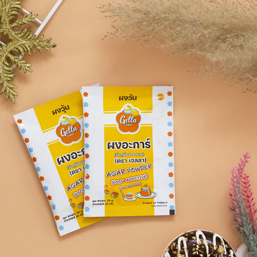 ผงวุ้น ผงอะการ์ ผงวุ้นตราเจลลา  Agar Powder