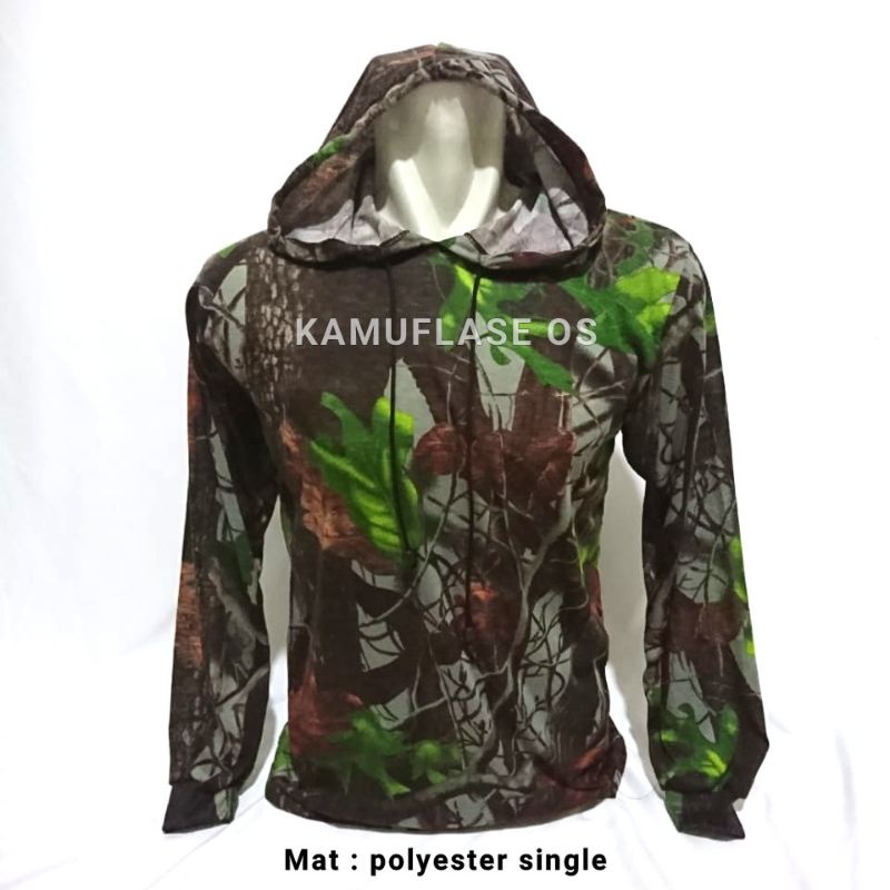 CAMOUFLAGE PERBAKIN SHORT LONG HOODIE - PE SINGLE