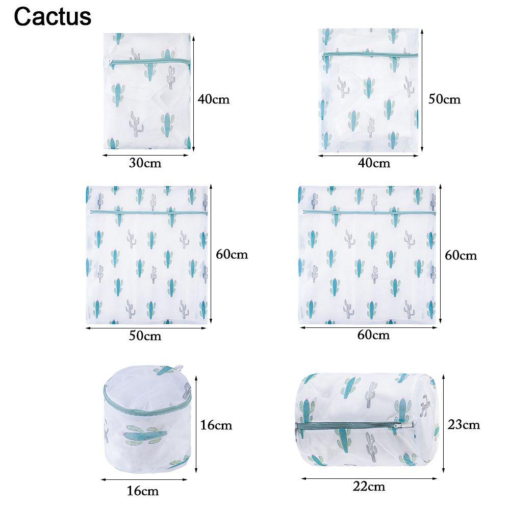 Breeze ถุงซักผ้าตาข่ายการพิมพ์กระบองเพชรถุงเท้าเสื้อผ้าชุดชั้นใน Care - รูปที่ 2