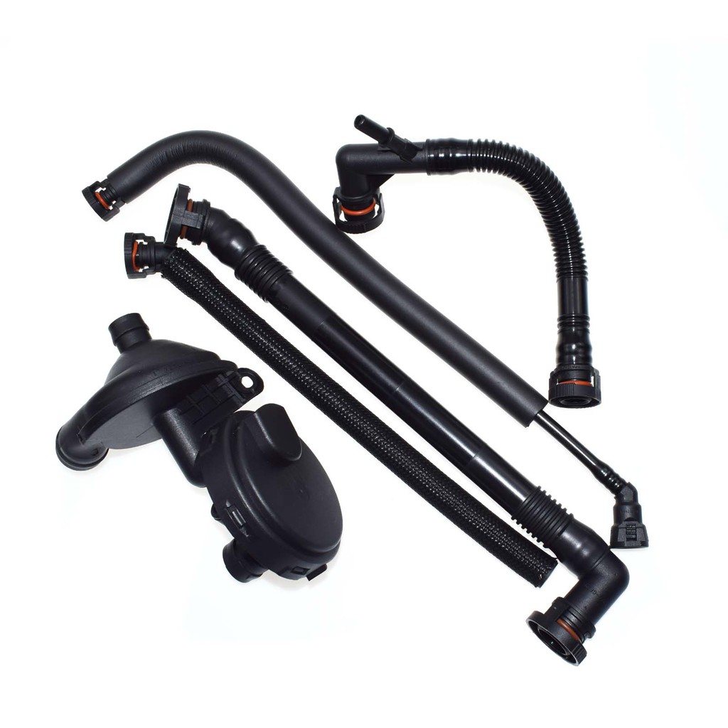 ใหม่ PCV CRANKCASE VENT VALVE & BREATHER HOSE KIT Fit BMW E46 3 Series ชุด 5 ชิ้น