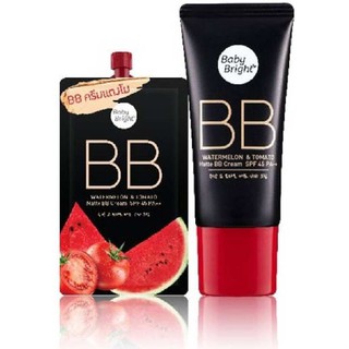 Baby Bright Watermelon &amp;amp; Tomato BB บีบีแตงโม เบบี้ไบร์ท วอเตอร์เมล่อนแอนด์โทเมโท ครีมแตงโมมะเขือเทศ