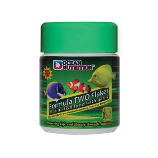 อาหารปลาทะเล Ocean Nutrition Formula Two Flake มี 3 ขนาด (อาหารปลาชนิดแผ่น สูตรผสมกระเทียม และสาหร่าย)