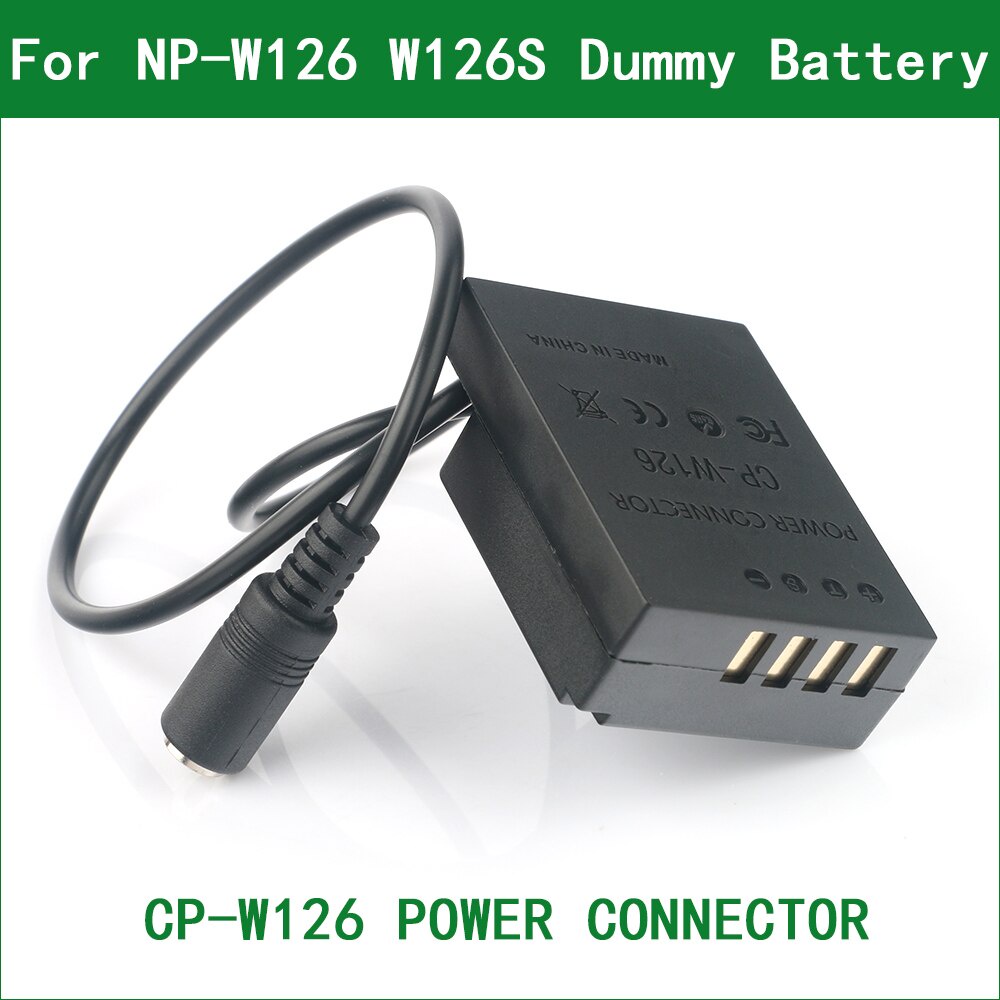 CP-W126 DC Coupler Power Connector NP-W126 W126S Dummy แบตเตอรี่สําหรับ Fujifilm X-E2S X100F X100V X
