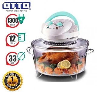 ออตโต้ หม้ออบลมร้อนโถแก้ว รุ่น CO-705/703A ขนาด 12 ลิตร (คละสี) OTTO CONVECTION OVEN 1300 W #CO-705/703A 12 L.